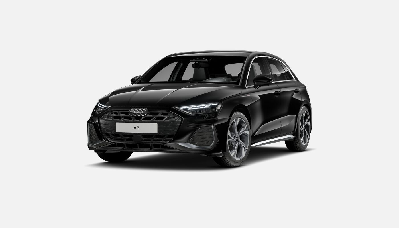 Audi A3 Sportback S line en Negro Mito Metalizado